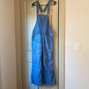 Free People Wide Leg Overalls